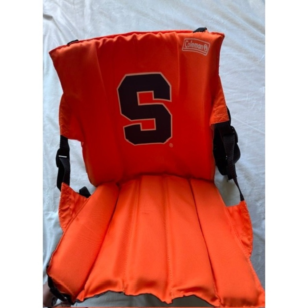 Coleman Syracuse University Stadium Seat Orange Portable Padded Bleacher Chair